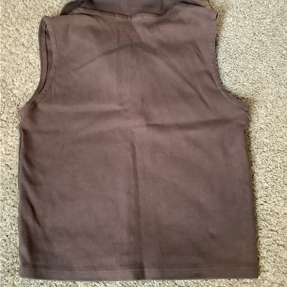 Cute Crop Top in chocolate brown! - Picture 2 of 2